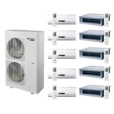 Slim Compact Size Wall Mounted Hotels 8-12HP Gree GMV Central VRF Split Air Conditioner